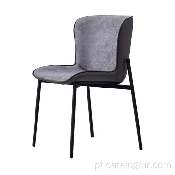 Cadeira de veludo rosa suave para móveis em estilo nórdico Cadeira de jantar para restaurante